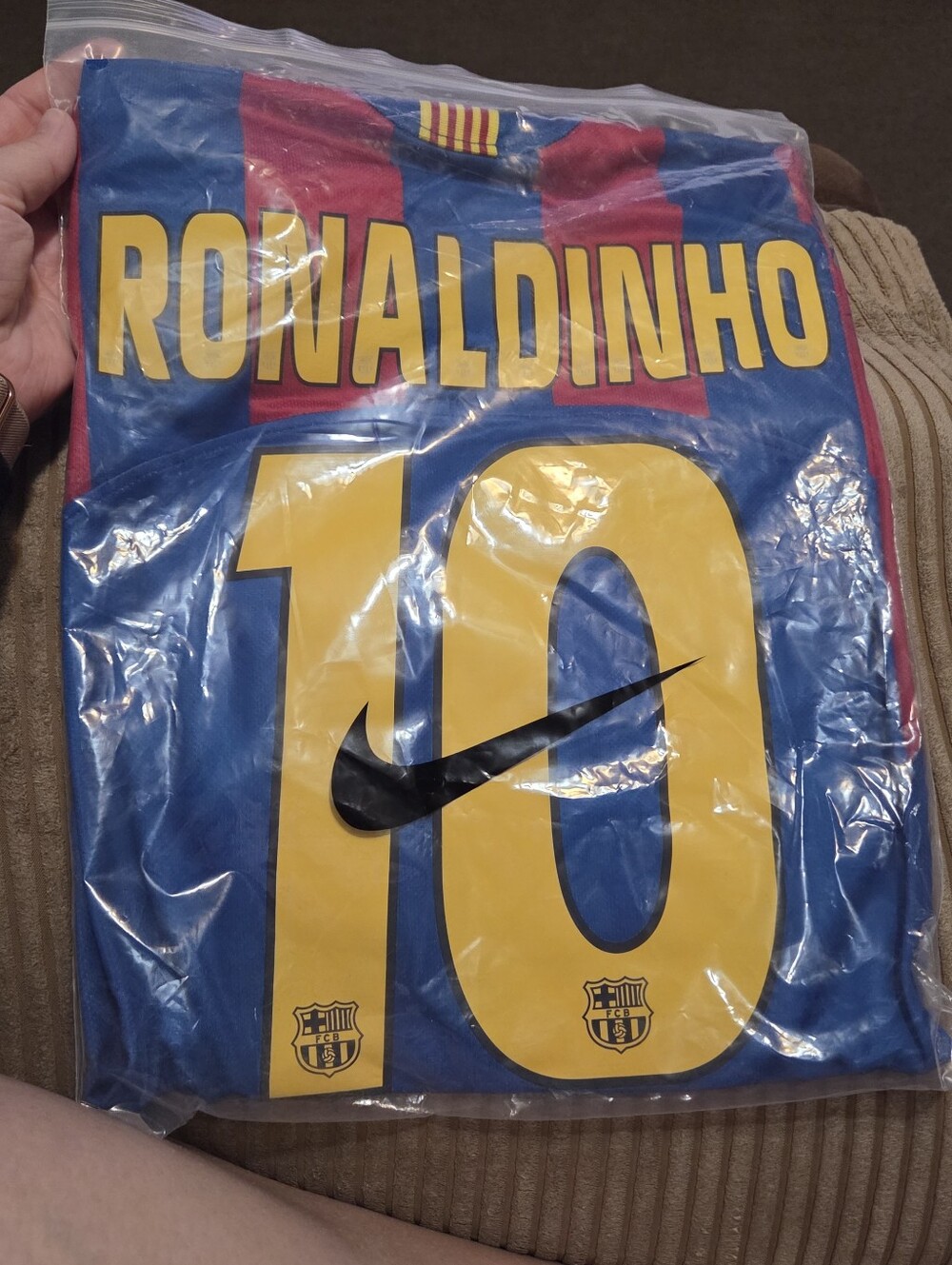 Mens Ronaldinho Number 10 Jersey